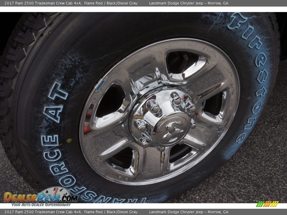 2017 Ram 2500 Tradesman Crew Cab 4x4 Flame Red / Black/Diesel Gray Photo #5