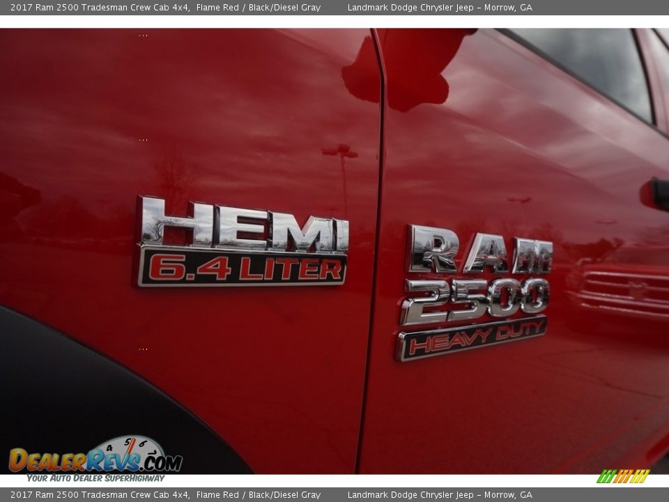 2017 Ram 2500 Tradesman Crew Cab 4x4 Flame Red / Black/Diesel Gray Photo #6