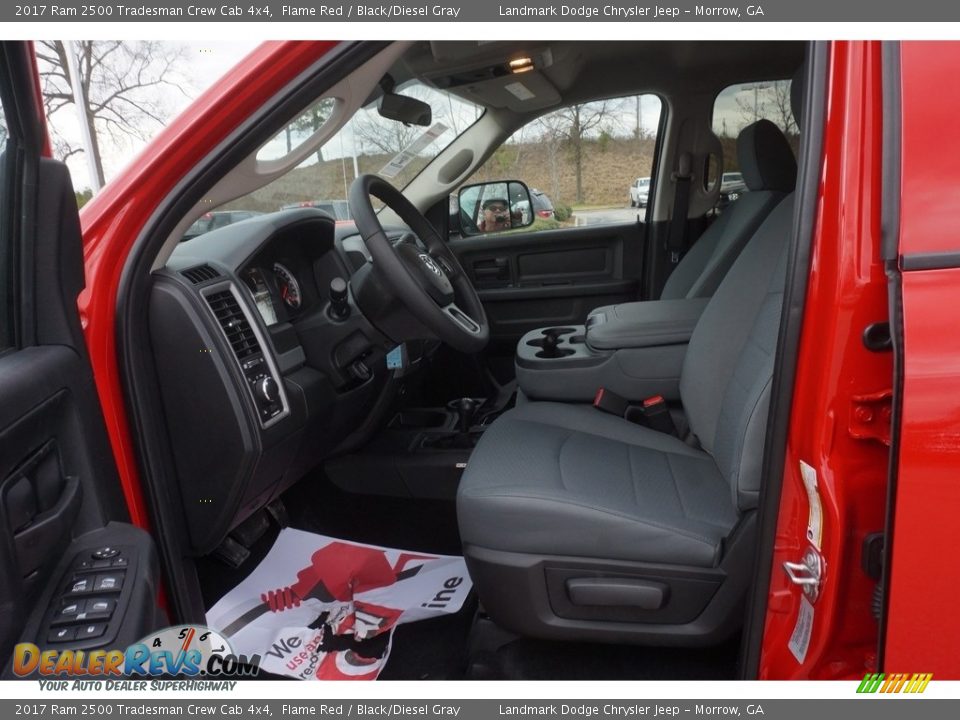 2017 Ram 2500 Tradesman Crew Cab 4x4 Flame Red / Black/Diesel Gray Photo #7