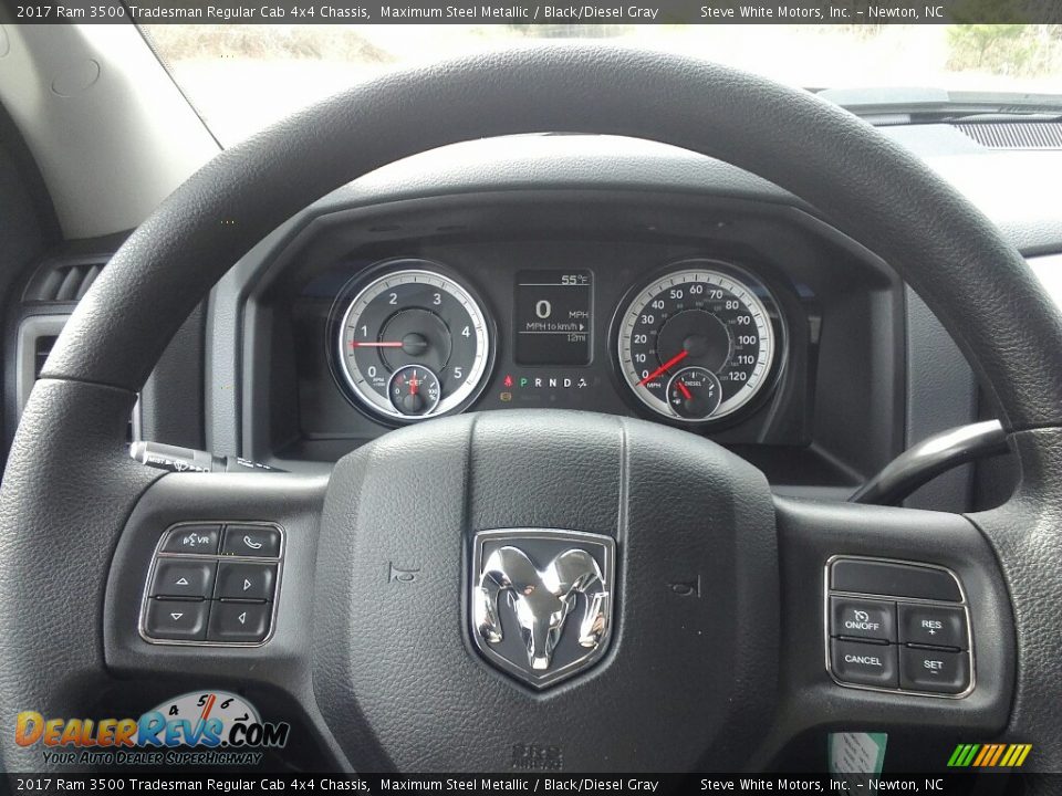 2017 Ram 3500 Tradesman Regular Cab 4x4 Chassis Steering Wheel Photo #12