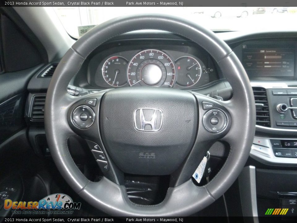 2013 Honda Accord Sport Sedan Crystal Black Pearl / Black Photo #28