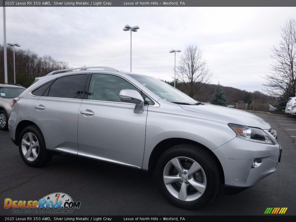 2015 Lexus RX 350 AWD Silver Lining Metallic / Light Gray Photo #1
