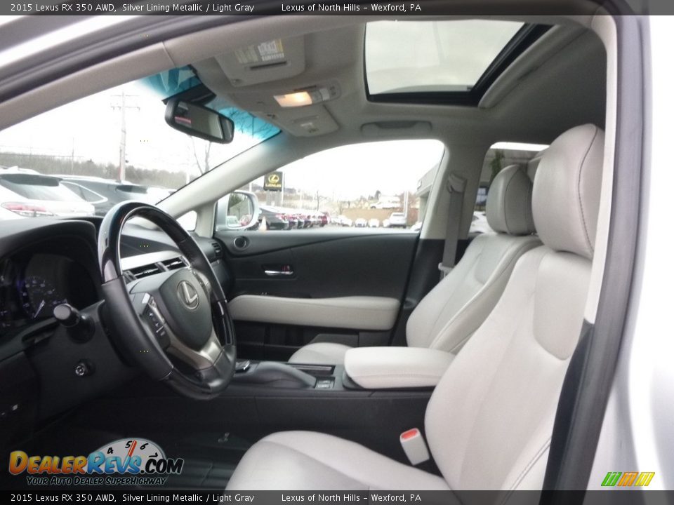 2015 Lexus RX 350 AWD Silver Lining Metallic / Light Gray Photo #8