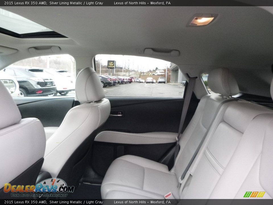 2015 Lexus RX 350 AWD Silver Lining Metallic / Light Gray Photo #9