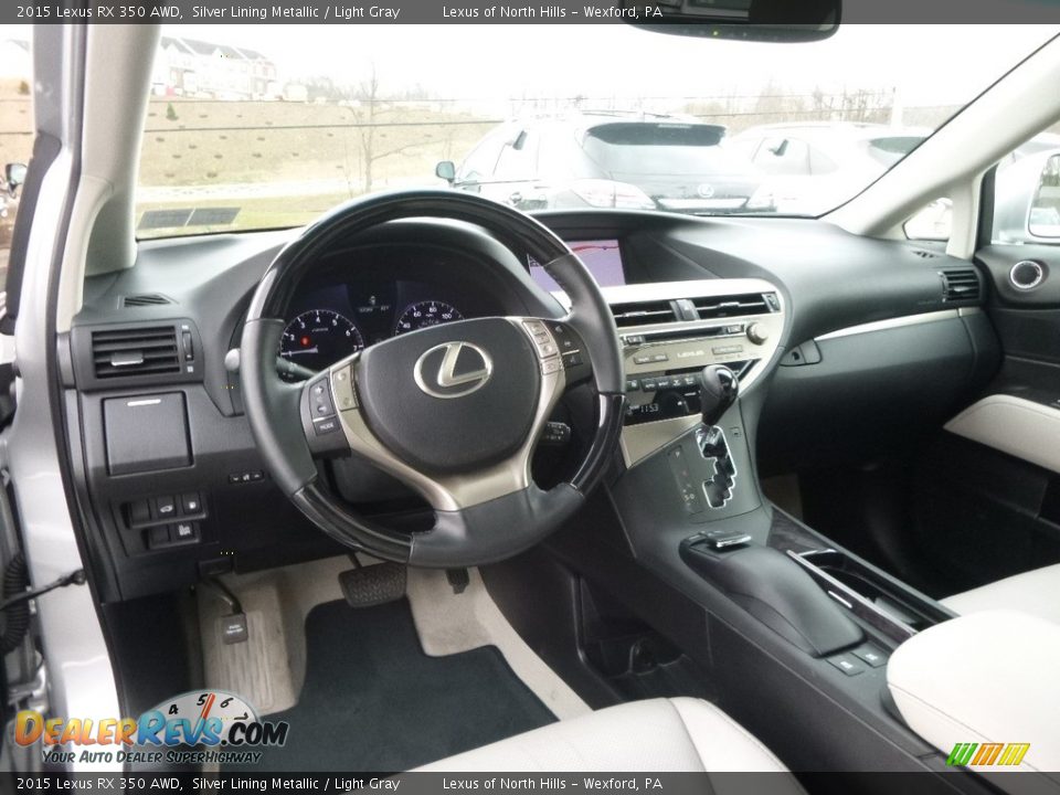2015 Lexus RX 350 AWD Silver Lining Metallic / Light Gray Photo #10