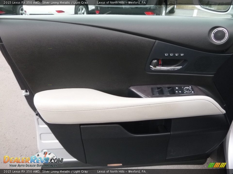 2015 Lexus RX 350 AWD Silver Lining Metallic / Light Gray Photo #11