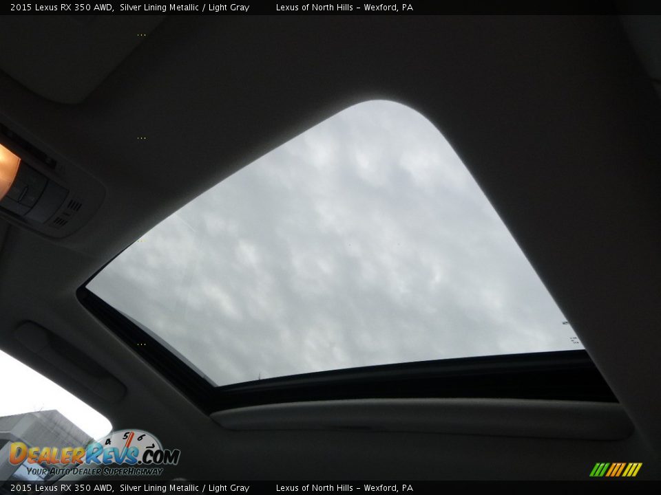 2015 Lexus RX 350 AWD Silver Lining Metallic / Light Gray Photo #13
