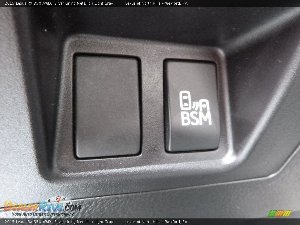 2015 Lexus RX 350 AWD Silver Lining Metallic / Light Gray Photo #15