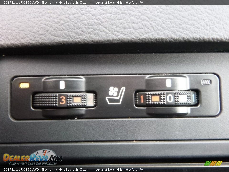 2015 Lexus RX 350 AWD Silver Lining Metallic / Light Gray Photo #19