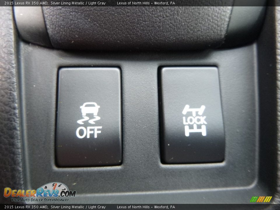 2015 Lexus RX 350 AWD Silver Lining Metallic / Light Gray Photo #20