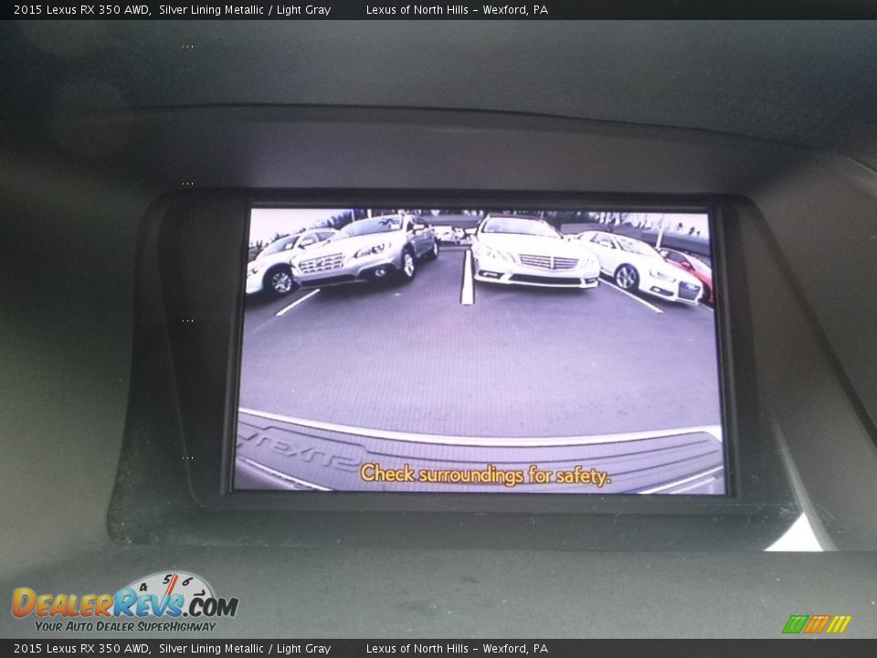2015 Lexus RX 350 AWD Silver Lining Metallic / Light Gray Photo #23