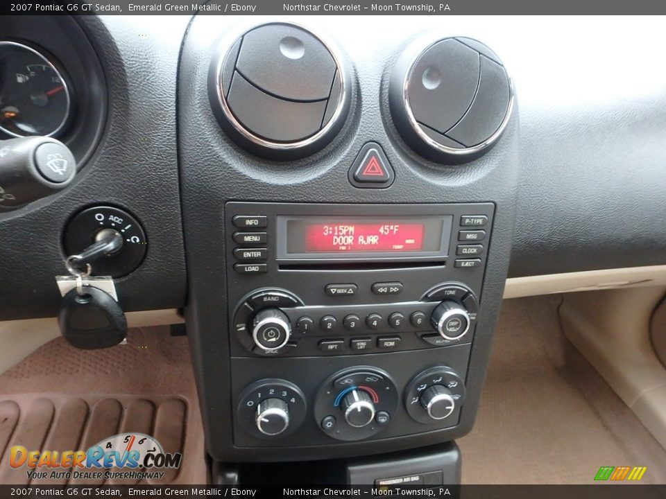 2007 Pontiac G6 GT Sedan Emerald Green Metallic / Ebony Photo #13