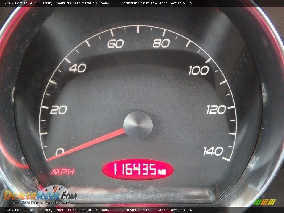 2007 Pontiac G6 GT Sedan Emerald Green Metallic / Ebony Photo #15