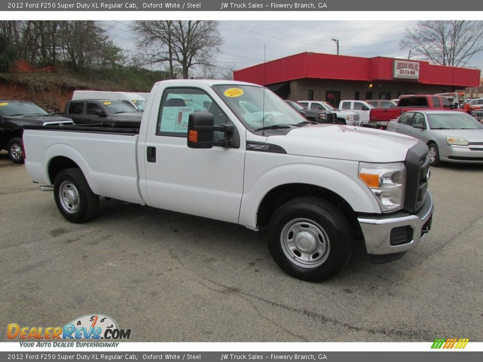 2012 Ford F250 Super Duty XL Regular Cab Oxford White / Steel Photo #4