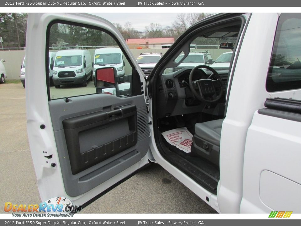 2012 Ford F250 Super Duty XL Regular Cab Oxford White / Steel Photo #17