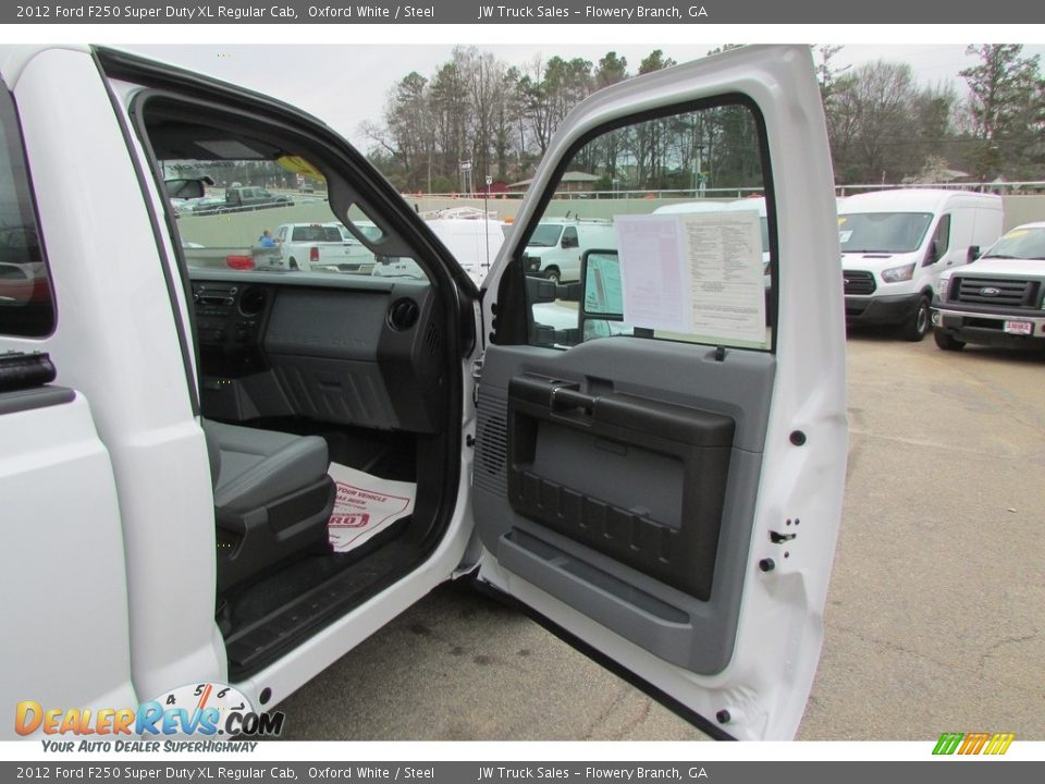 2012 Ford F250 Super Duty XL Regular Cab Oxford White / Steel Photo #29