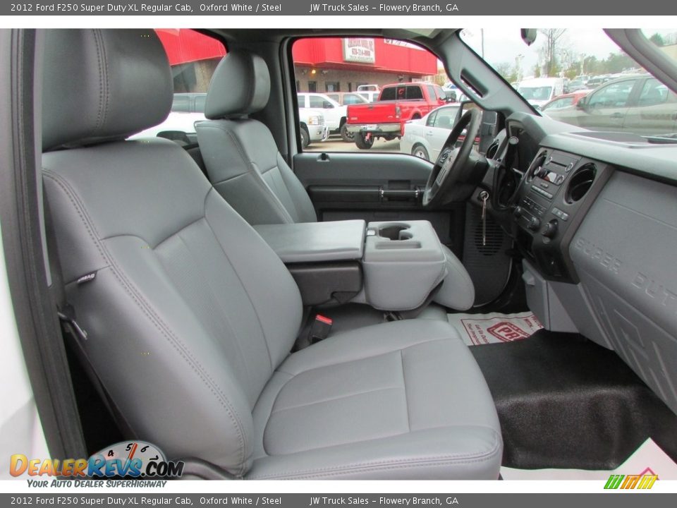 2012 Ford F250 Super Duty XL Regular Cab Oxford White / Steel Photo #31