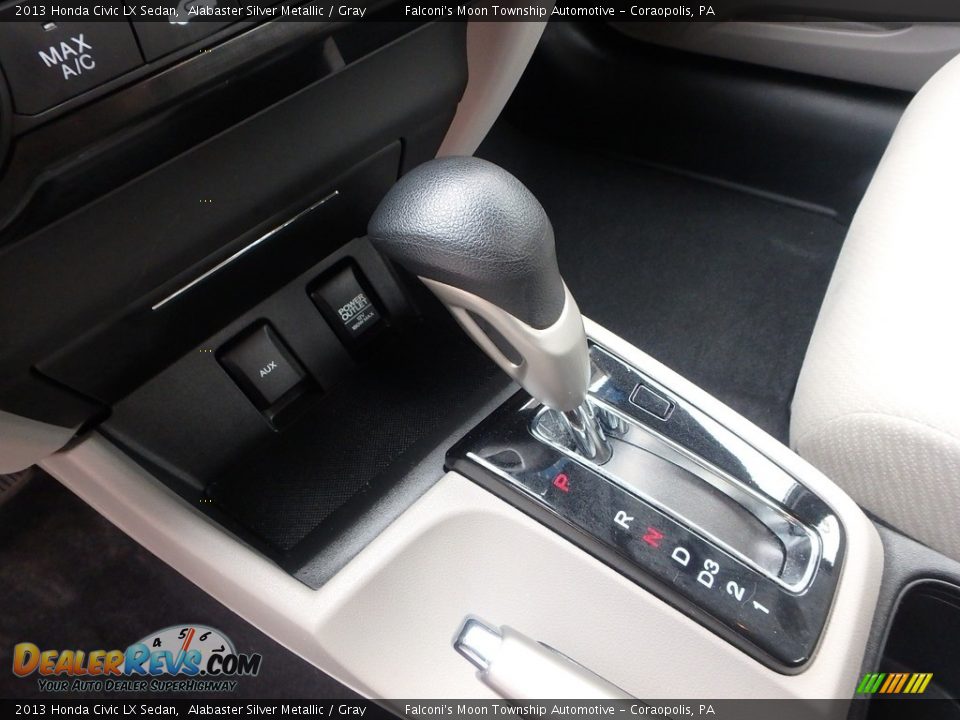 2013 Honda Civic LX Sedan Alabaster Silver Metallic / Gray Photo #21