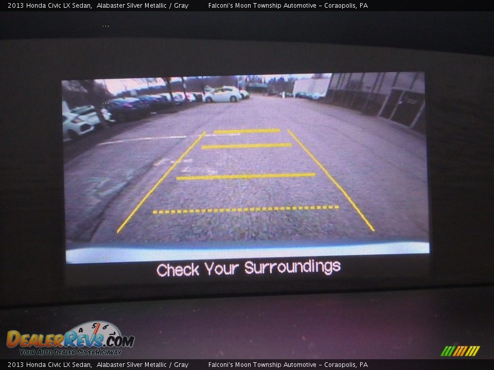 2013 Honda Civic LX Sedan Alabaster Silver Metallic / Gray Photo #25