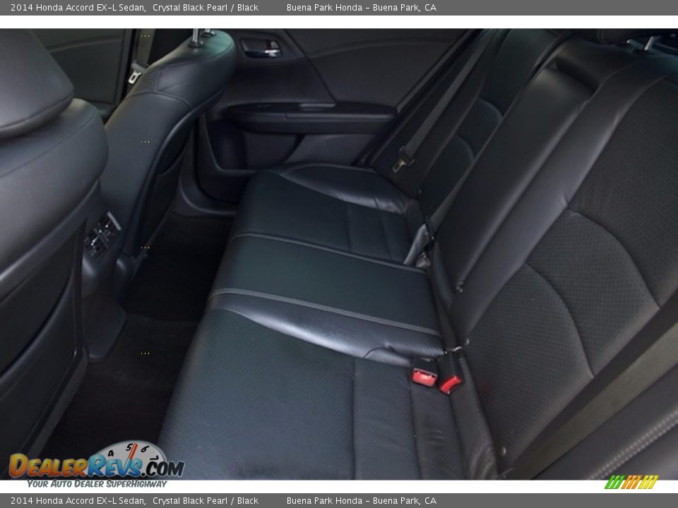 2014 Honda Accord EX-L Sedan Crystal Black Pearl / Black Photo #4