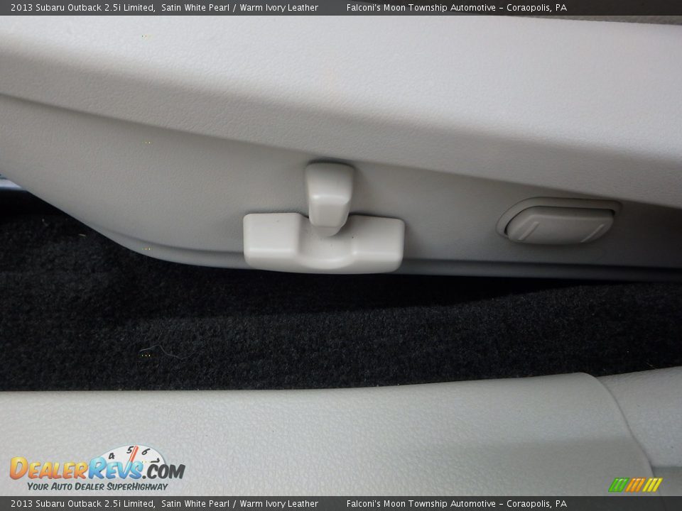 2013 Subaru Outback 2.5i Limited Satin White Pearl / Warm Ivory Leather Photo #20