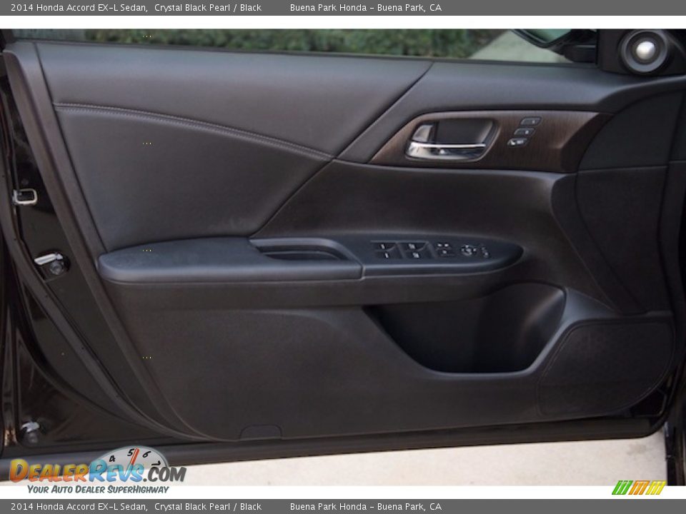 2014 Honda Accord EX-L Sedan Crystal Black Pearl / Black Photo #25