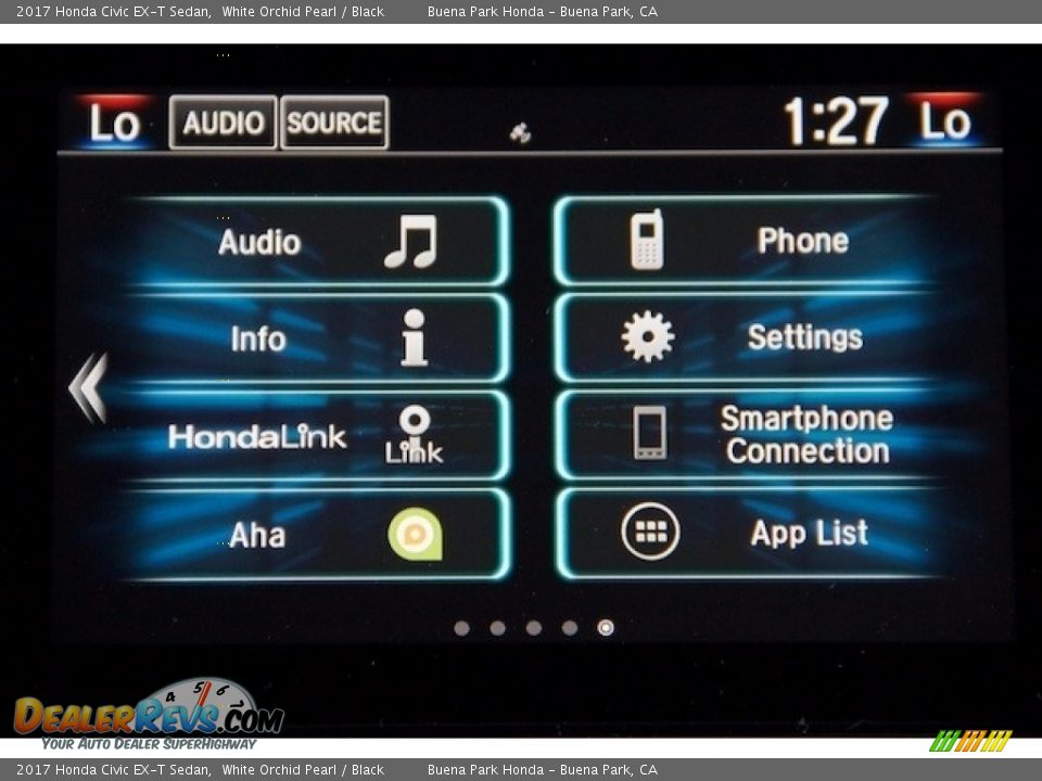 2017 Honda Civic EX-T Sedan White Orchid Pearl / Black Photo #16