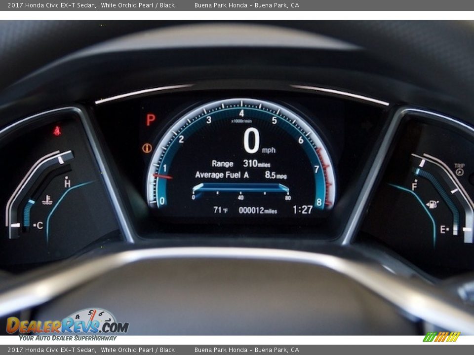 2017 Honda Civic EX-T Sedan White Orchid Pearl / Black Photo #17