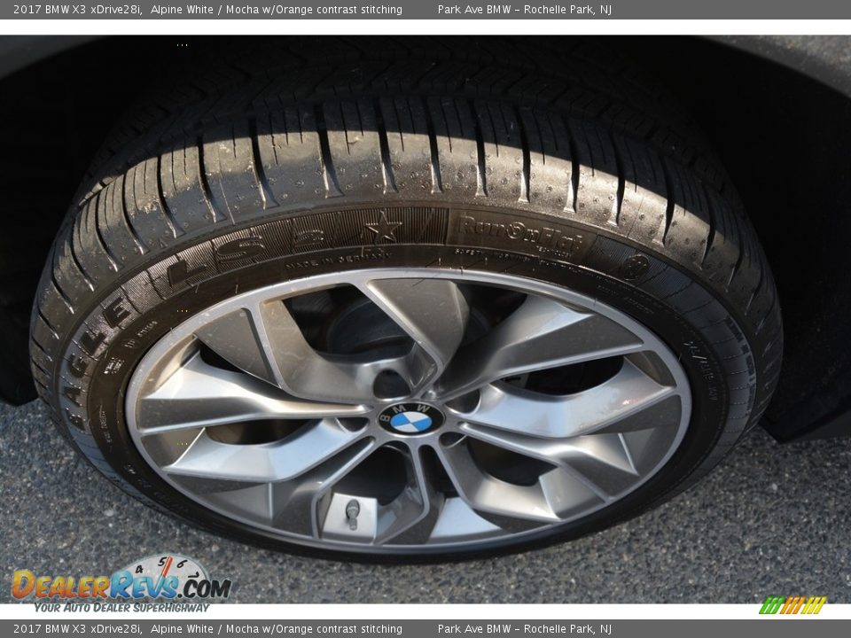 2017 BMW X3 xDrive28i Alpine White / Mocha w/Orange contrast stitching Photo #33