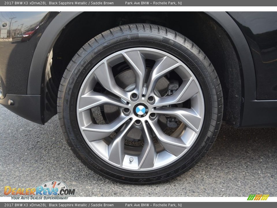 2017 BMW X3 xDrive28i Black Sapphire Metallic / Saddle Brown Photo #32