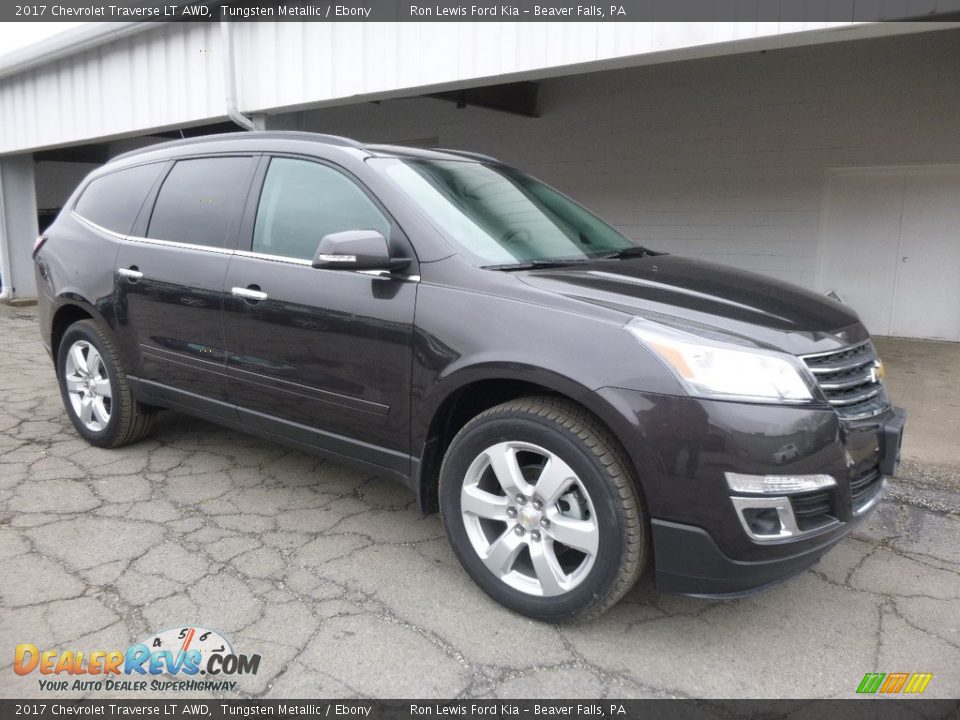2017 Chevrolet Traverse LT AWD Tungsten Metallic / Ebony Photo #8