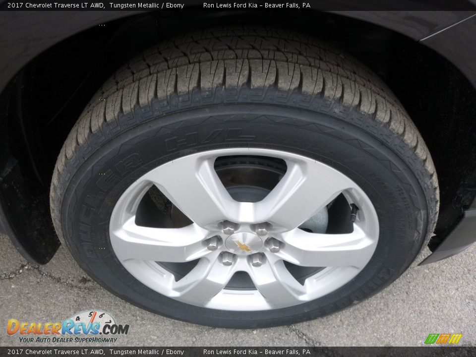 2017 Chevrolet Traverse LT AWD Tungsten Metallic / Ebony Photo #9