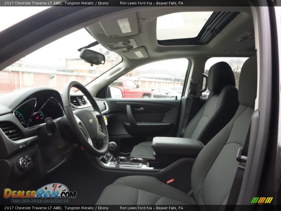 2017 Chevrolet Traverse LT AWD Tungsten Metallic / Ebony Photo #10