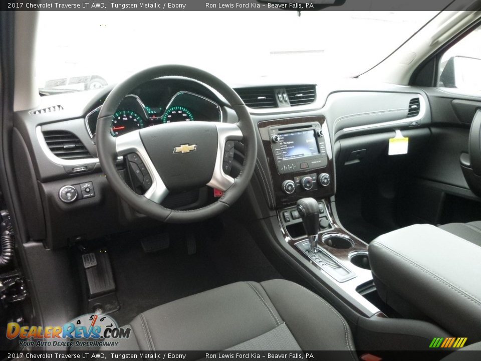 2017 Chevrolet Traverse LT AWD Tungsten Metallic / Ebony Photo #13