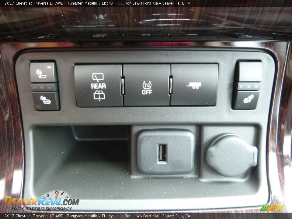2017 Chevrolet Traverse LT AWD Tungsten Metallic / Ebony Photo #19