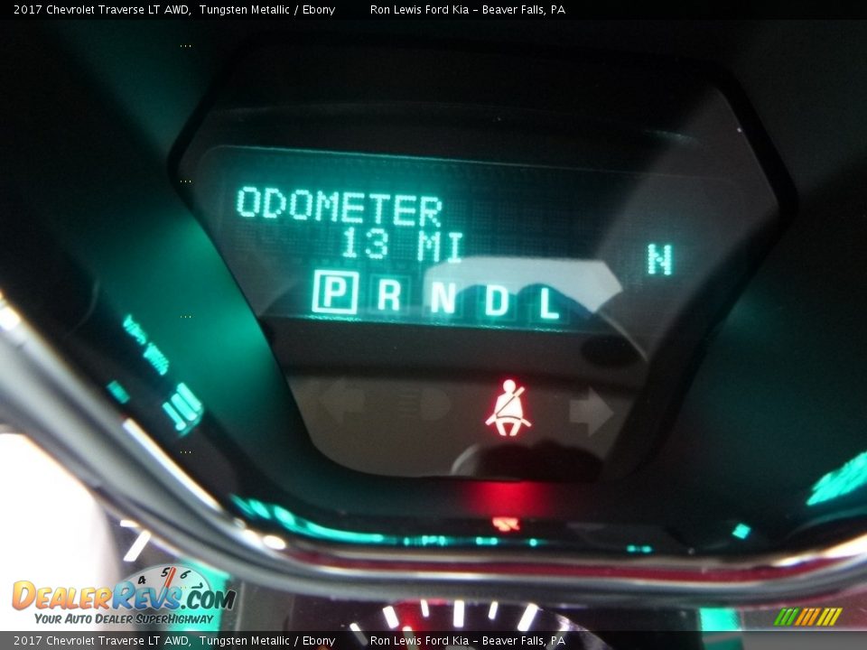 2017 Chevrolet Traverse LT AWD Tungsten Metallic / Ebony Photo #20