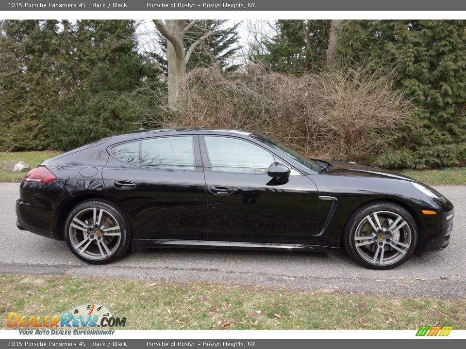 2015 Porsche Panamera 4S Black / Black Photo #7