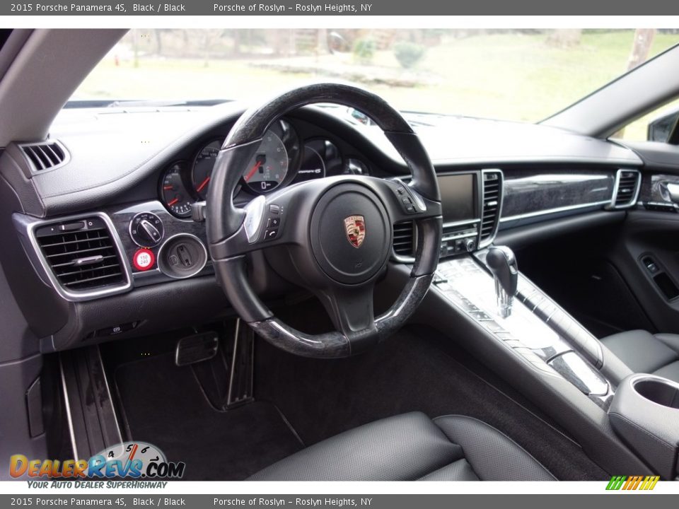 2015 Porsche Panamera 4S Black / Black Photo #22