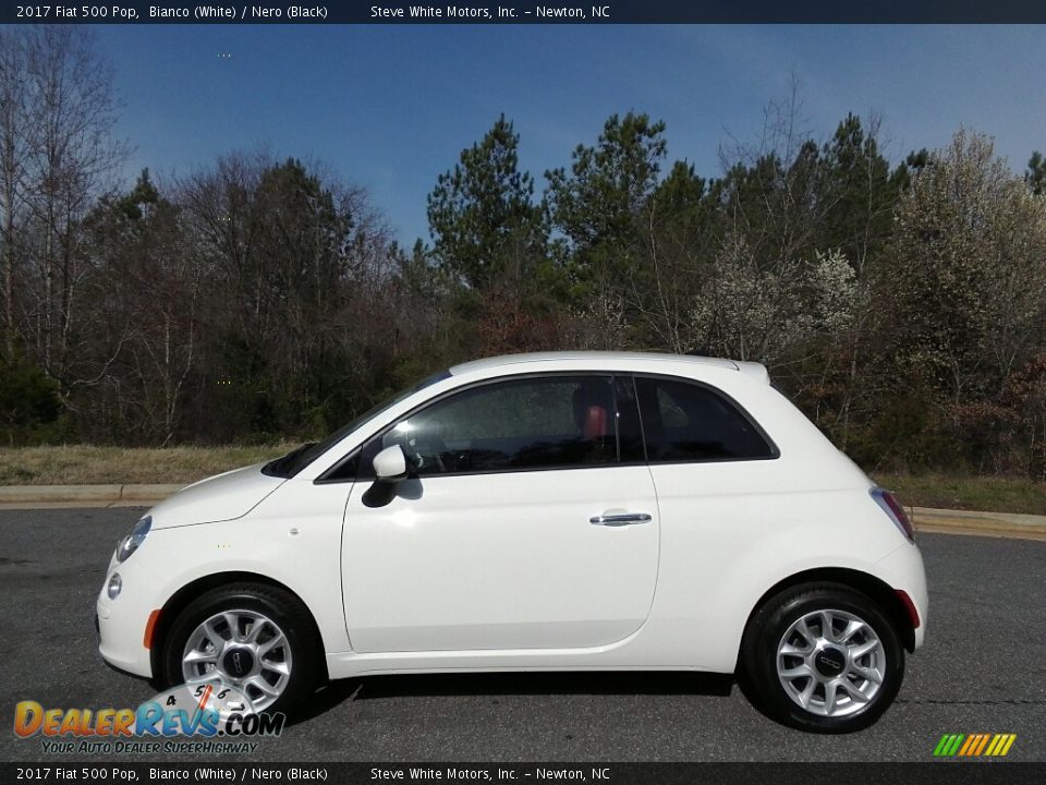 2017 Fiat 500 Pop Bianco (White) / Nero (Black) Photo #1
