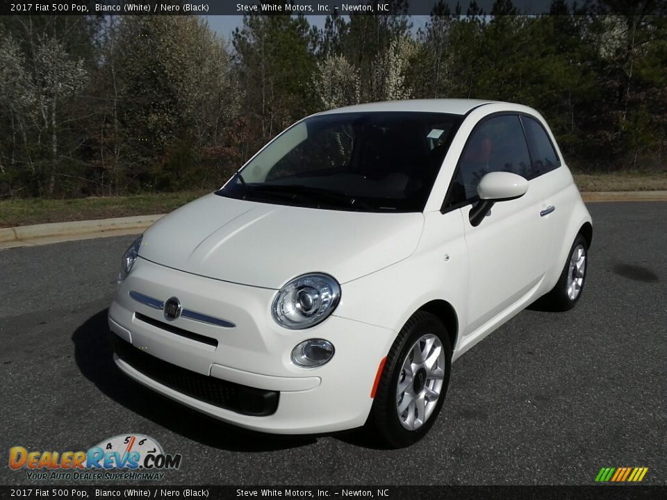 2017 Fiat 500 Pop Bianco (White) / Nero (Black) Photo #2