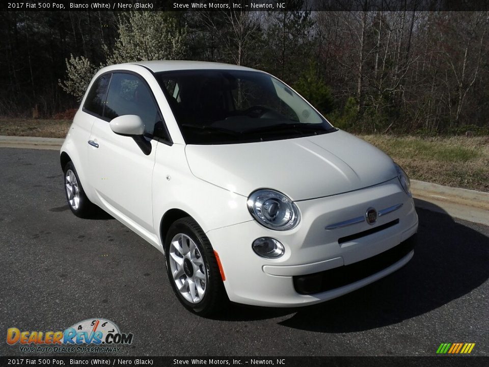 2017 Fiat 500 Pop Bianco (White) / Nero (Black) Photo #4