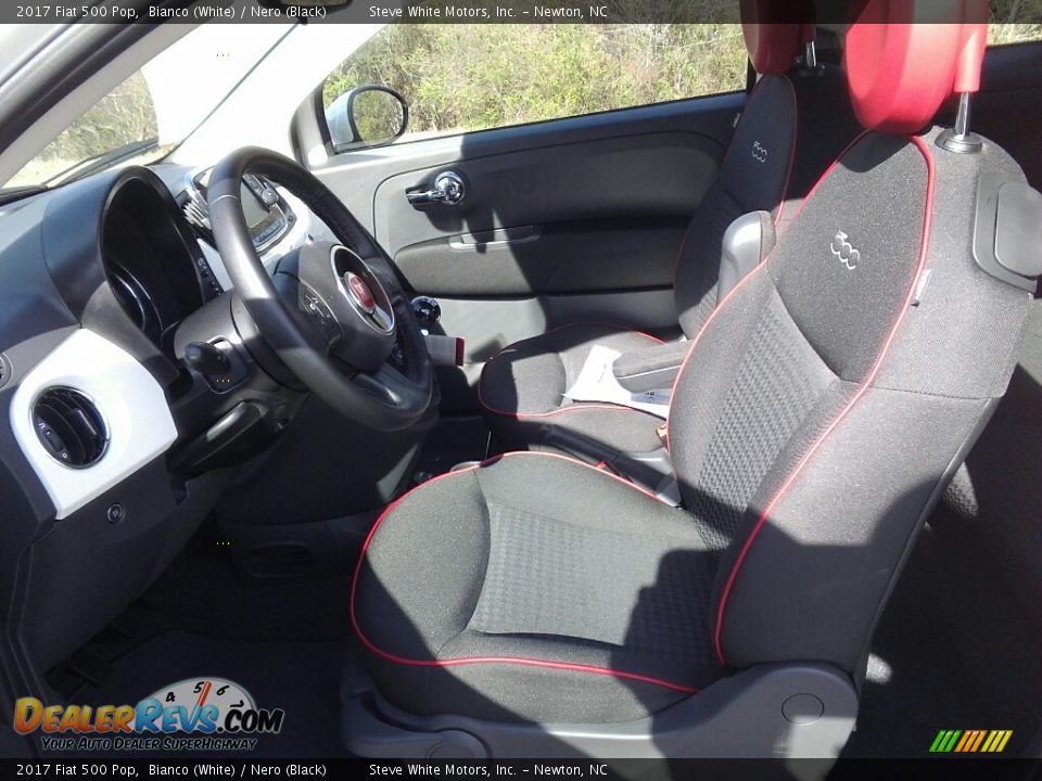 2017 Fiat 500 Pop Bianco (White) / Nero (Black) Photo #10