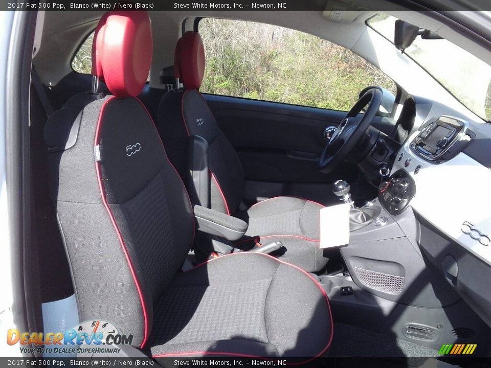 2017 Fiat 500 Pop Bianco (White) / Nero (Black) Photo #11