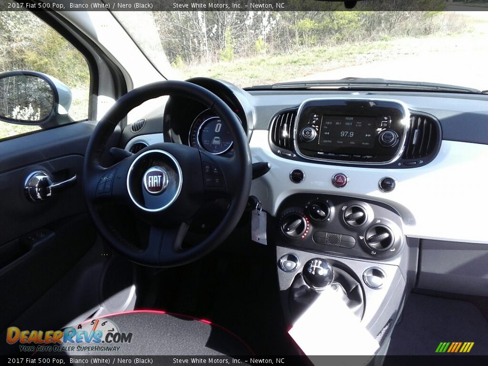 2017 Fiat 500 Pop Bianco (White) / Nero (Black) Photo #14