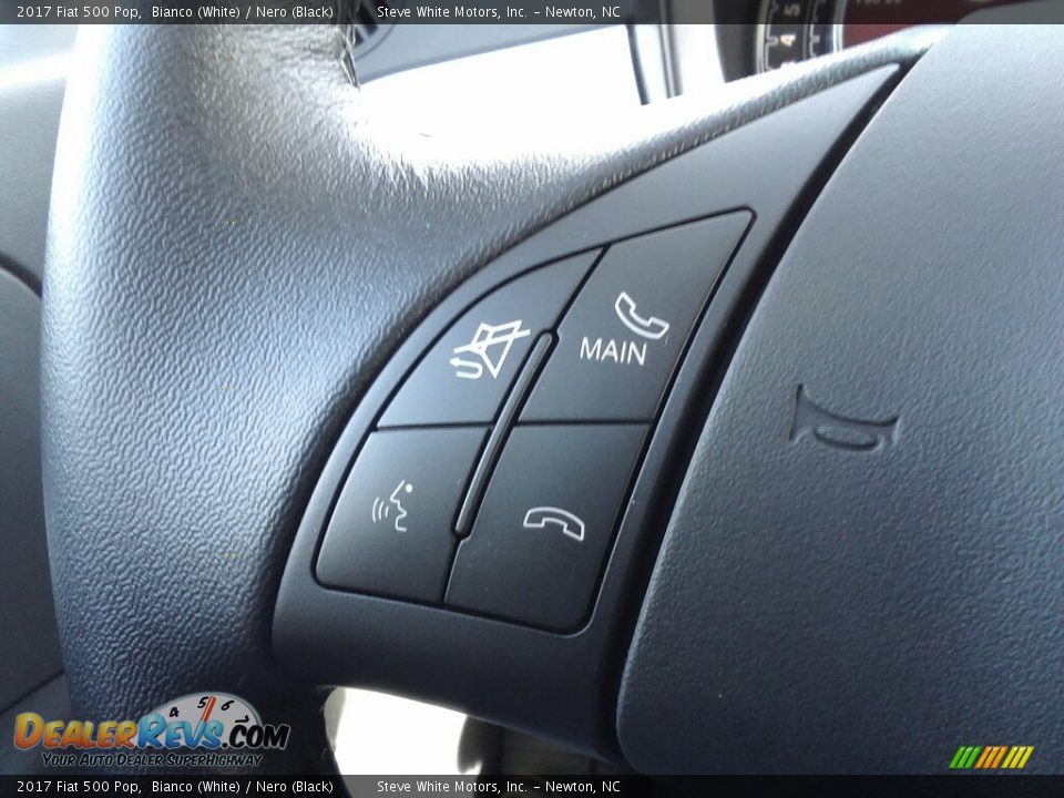2017 Fiat 500 Pop Bianco (White) / Nero (Black) Photo #16