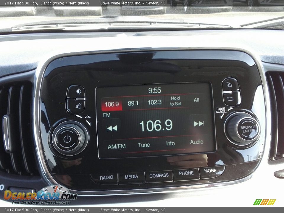 2017 Fiat 500 Pop Bianco (White) / Nero (Black) Photo #19