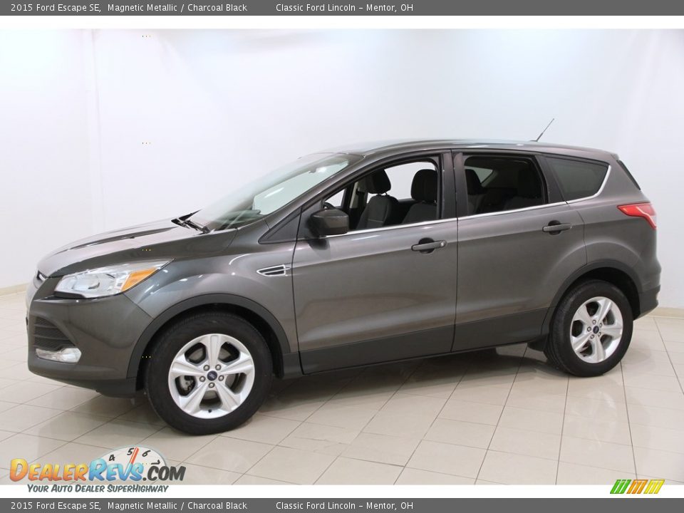 2015 Ford Escape SE Magnetic Metallic / Charcoal Black Photo #3