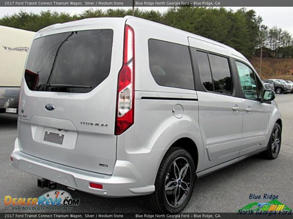 2017 Ford Transit Connect Titanium Wagon Silver / Medium Stone Photo #5