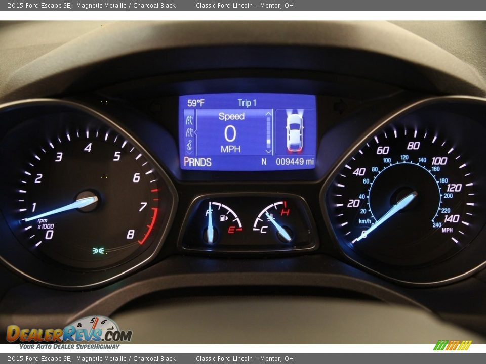 2015 Ford Escape SE Magnetic Metallic / Charcoal Black Photo #7