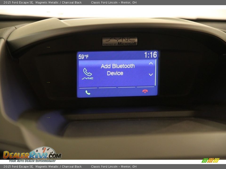 2015 Ford Escape SE Magnetic Metallic / Charcoal Black Photo #10